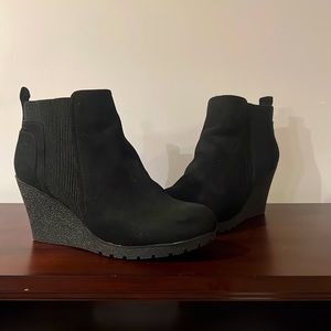 COPY - Black faux suede booties by MIA women’s size 8.5